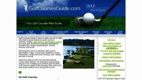 What Golfcoursesguide.com website looked like in 2012 (11 years ago)