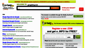 What Googabing.com website looked like in 2012 (11 years ago)
