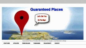 What Guaranteedplaces.com website looked like in 2012 (11 years ago)