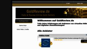 What Goldreview.de website looked like in 2012 (11 years ago)