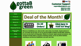 What Gottabgreen.com website looked like in 2012 (11 years ago)