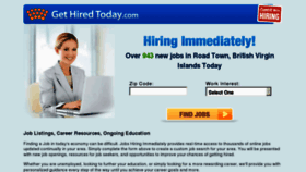 What Get-hired-today.com website looked like in 2012 (11 years ago)