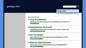 What Getapp.info website looked like in 2012 (11 years ago)