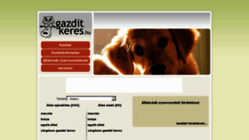 What Gazditkeres.hu website looked like in 2012 (11 years ago)