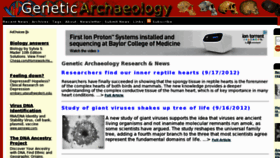What Geneticarchaeology.com website looked like in 2012 (11 years ago)