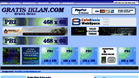 What Gratis-iklan.com website looked like in 2012 (11 years ago)