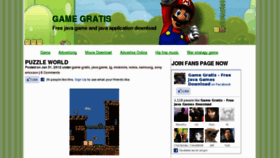 What Gamegratis.info website looked like in 2012 (11 years ago)