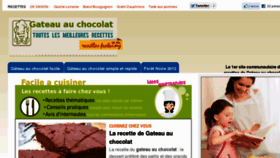What Gateauchocolat.net website looked like in 2012 (11 years ago)
