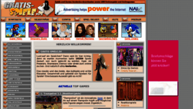 What Gratis-spiele.de website looked like in 2012 (11 years ago)
