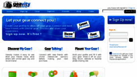 What Geavity.com website looked like in 2011 (13 years ago)