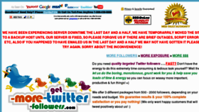 What Get-more-twitter-followers.com website looked like in 2012 (11 years ago)