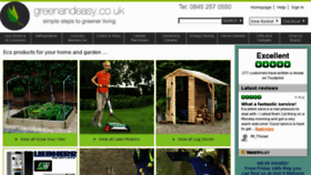 What Greenandeasy.co.uk website looked like in 2012 (11 years ago)