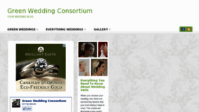 What Greenweddingconsortium.com website looked like in 2012 (11 years ago)