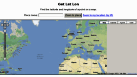 What Getlatlon.com website looked like in 2012 (11 years ago)