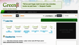What Greenji.com website looked like in 2012 (11 years ago)
