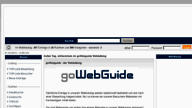 What Gowebguide.de website looked like in 2012 (11 years ago)