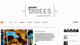 What Grenierdidees.fr website looked like in 2012 (11 years ago)