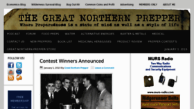 What Greatnorthernprepper.com website looked like in 2013 (11 years ago)