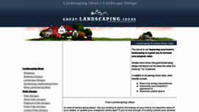 What Greatlandscapingideas.com website looked like in 2013 (11 years ago)