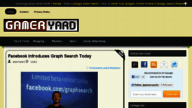What Gameryard.org website looked like in 2013 (11 years ago)