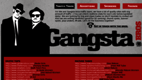What Gangstabros.com website looked like in 2013 (11 years ago)