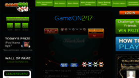 What Gameon247.com website looked like in 2013 (11 years ago)