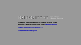 What Gridskipper.com website looked like in 2013 (11 years ago)