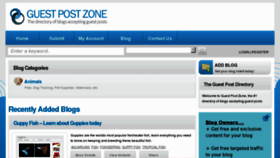 What Guestpostzone.com website looked like in 2013 (11 years ago)