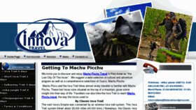 What Gettingtomachupicchu.com website looked like in 2013 (11 years ago)