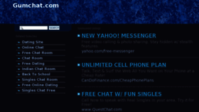 What Gumchat.com website looked like in 2013 (11 years ago)