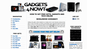What Gadgets4nowt.co.uk website looked like in 2013 (10 years ago)