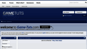 What Game-tuts.com website looked like in 2013 (10 years ago)