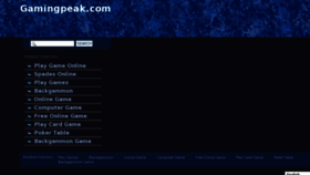 What Gamingpeak.com website looked like in 2013 (10 years ago)