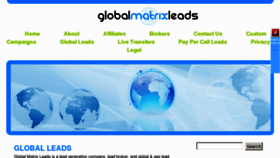 What Globalmatrixleads.com website looked like in 2013 (10 years ago)