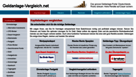 What Geldanlage-vergleich.net website looked like in 2013 (10 years ago)