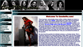 What Goodwife.com website looked like in 2013 (10 years ago)