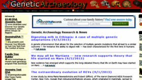 What Geneticarchaeology.com website looked like in 2013 (10 years ago)