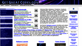 What Getgreatcodes.com website looked like in 2013 (10 years ago)