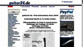 What Guitar24.de website looked like in 2013 (10 years ago)