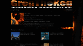 What Gregthekeg.com website looked like in 2013 (10 years ago)