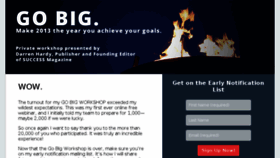What Gobigworkshop.com website looked like in 2013 (10 years ago)