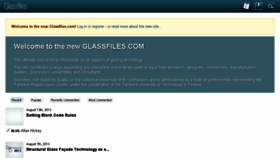 What Glassfiles.com website looked like in 2013 (10 years ago)