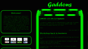 What Gaddons.org website looked like in 2013 (10 years ago)