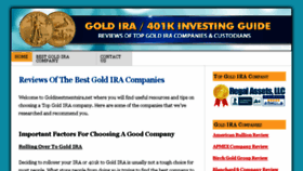 What Goldinvestmentsira.net website looked like in 2013 (10 years ago)