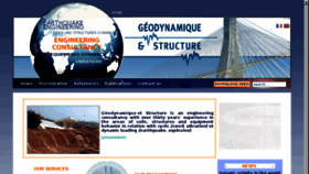 What Geodynamique.com website looked like in 2013 (10 years ago)