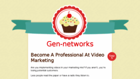 What Gen-networks.com website looked like in 2013 (10 years ago)
