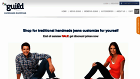 What Guildjeans.com website looked like in 2013 (10 years ago)