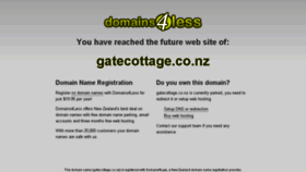 What Gatecottage.co.nz website looked like in 2013 (10 years ago)