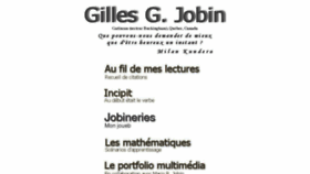 What Gilles-jobin.org website looked like in 2013 (11 years ago)