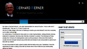 What Gerhardwerner.com website looked like in 2013 (10 years ago)